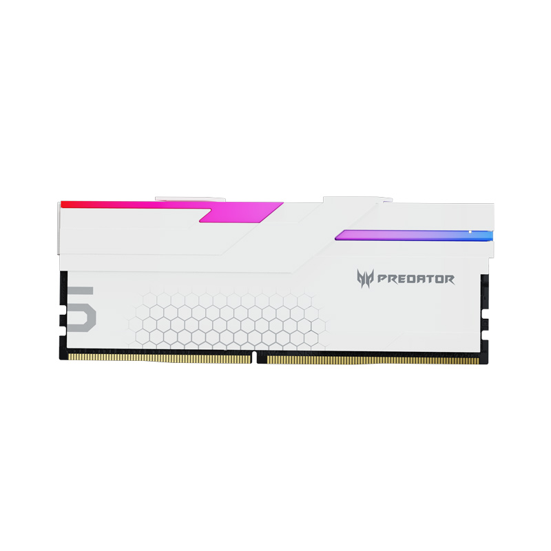 Модуль памяти DDR5 Acer Predator Hermes RGB 64Gb (2x32) 6400Mhz CL32 (32-39-39-102) 1.4V HERMES-64GB-6400-2R8-V1 with Fan White