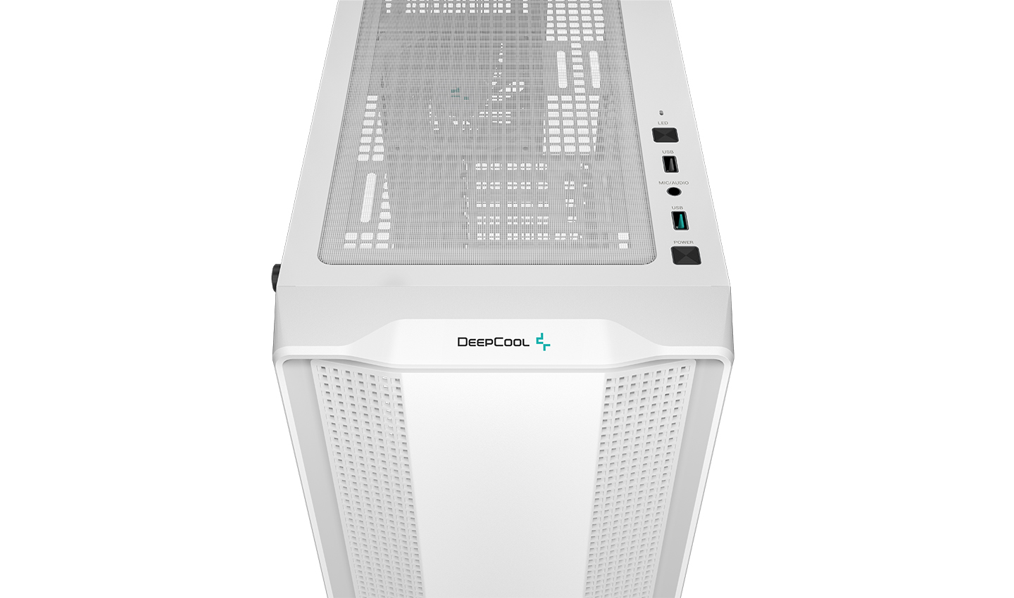 Корпус Deepcool CC560 WH V2 без БП, боковое окно (закаленное стекло), 3x120мм LED вентилятор спереди и 1x120мм LED вентилятор сзади, белый, ATX