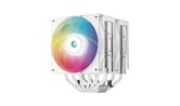 Кулер DEEPCOOL AG620 DIGITAL WH ARGB LGA1700/1200/115X/AM5/AM4 (8шт/кор, TDP 260W, PWM, DUAL Fan 120mm, 6 тепл. трубок, белый) RET