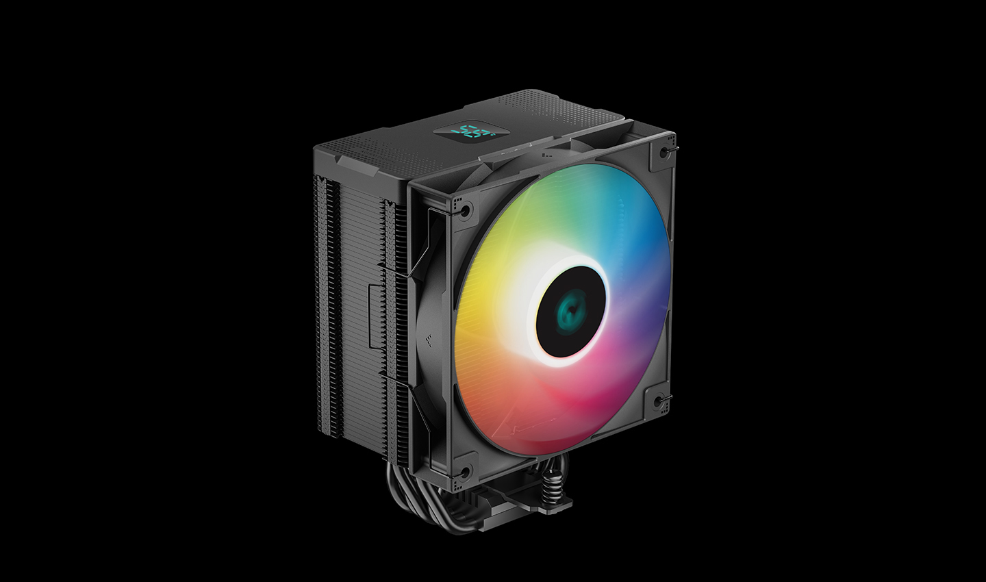 Кулер DEEPCOOL AG500 DIGITAL ARGB LGA1700/1200/115X/AM5/AM4 (9шт/кор, TDP 240W, PWM, ARGB Fan 120mm, 5 тепл. трубок) RET