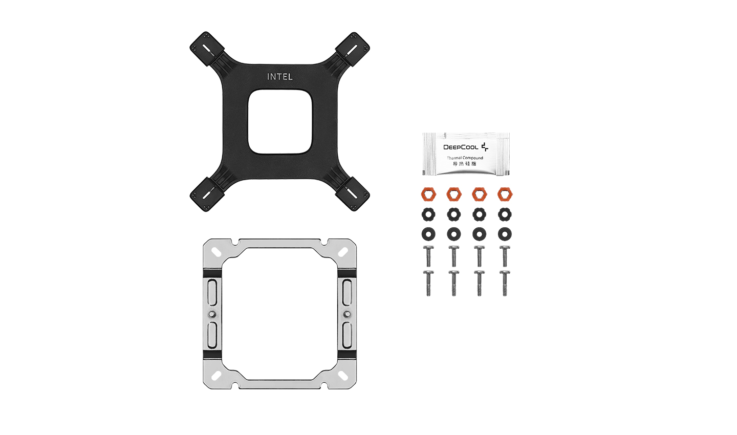 Кулер DEEPCOOL AG500 DIGITAL WH ARGB LGA1700/1200/115X/AM5/AM4 (9шт/кор, TDP 240W, PWM, ARGB Fan 120mm, 5 тепл. трубок, белый) RET