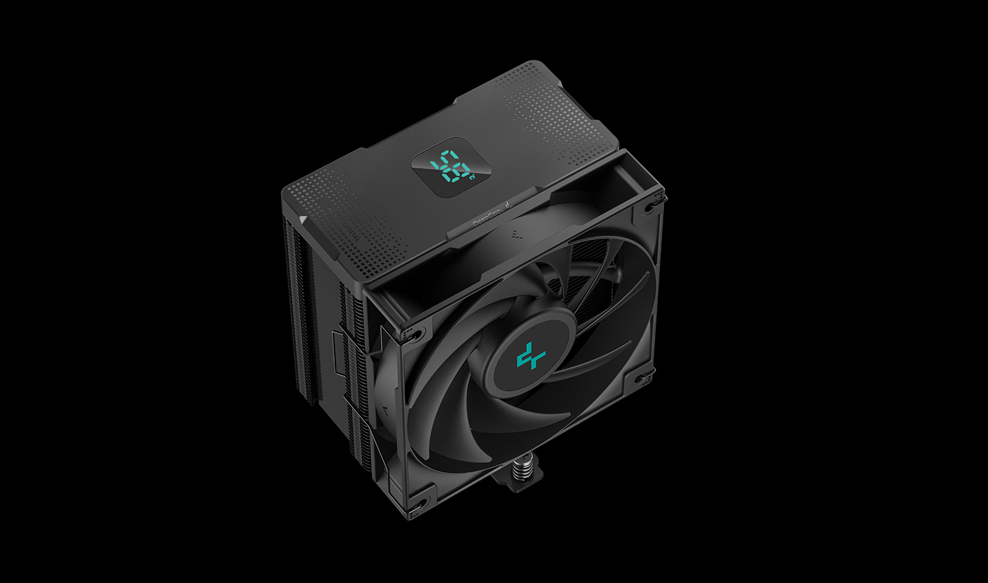 Кулер DEEPCOOL AG500 DIGITAL BK LGA1700/1200/115X/AM5/AM4 (9шт/кор, TDP 240W, PWM, Fan 120mm, 5 тепл. трубок) RET