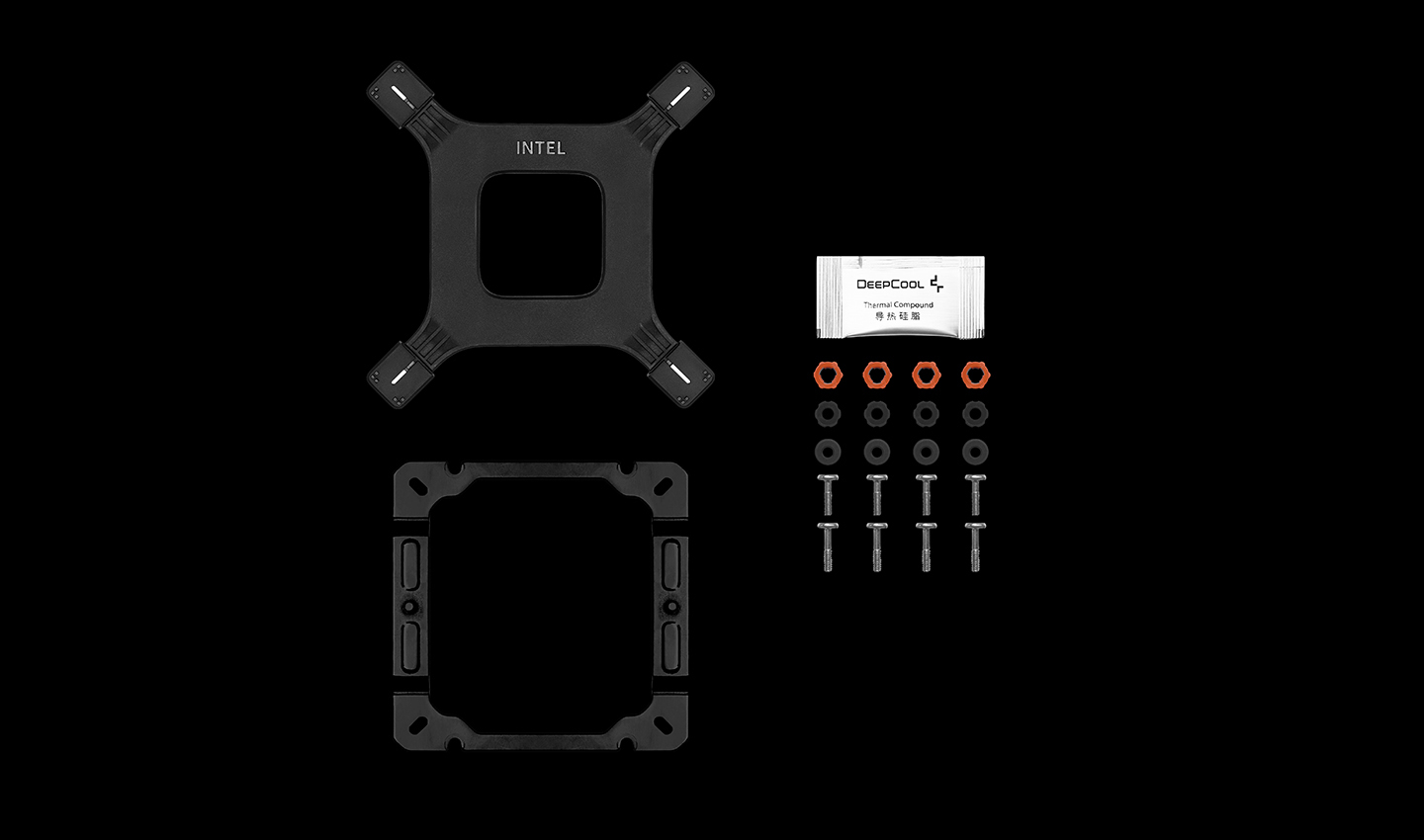 Кулер DEEPCOOL AG400 DIGITAL BK LGA1700/1200/115X/AM5/AM4 (9шт/кор, TDP 220W, PWM, Fan 120mm, 4 тепл. трубки, черный) RET