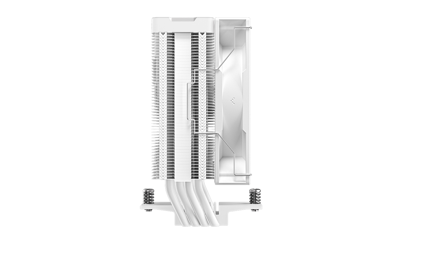 Кулер DEEPCOOL AG400 DIGITAL WH LGA1700/1200/115X/AM5/AM4 (9шт/кор, TDP 220W, PWM, Fan 120mm, 4 тепл. трубки, черный) RET