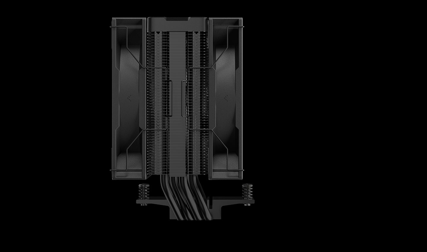 Кулер DEEPCOOL AG400 DIGITAL PLUS LGA1700/1200/115X/AM5/AM4 (9шт/кор, TDP 220W, PWM, DUAL ARGB Fan 120mm, 4 тепл. трубки, черный) RET