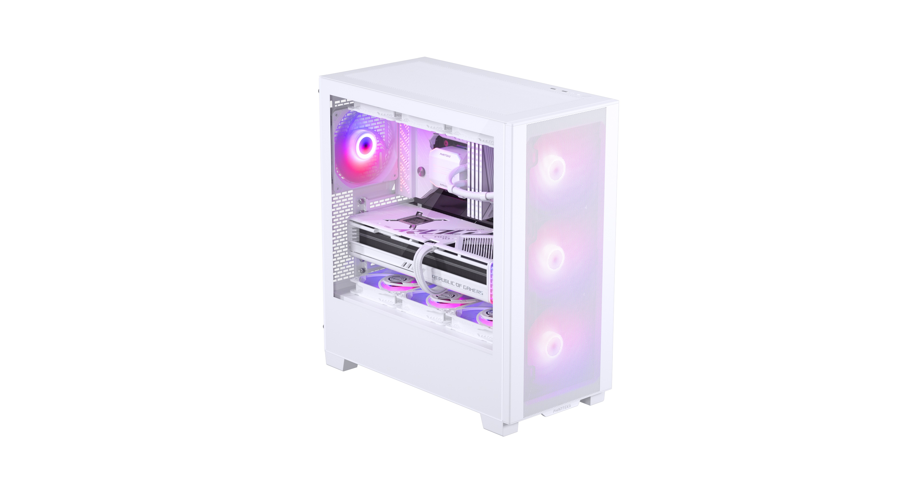 Корпус PHANTEKS 523 XT Pro Ultra, Matte White, 4x140mm ARGB Fan, Front dust filter, Tempered Glass, Mid-Tower / PH-XT523P1_DWT01R_RU