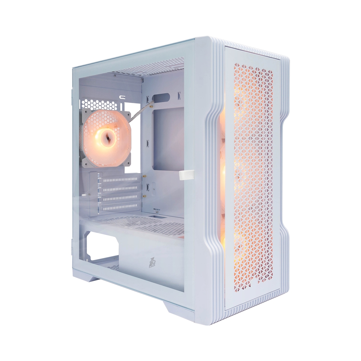 Корпус 1STPLAYER TRILOBITE T3 ARGB White / mATX / 4x 120mm ARGB fans inc. / T3-WH-4F2-W(AP)