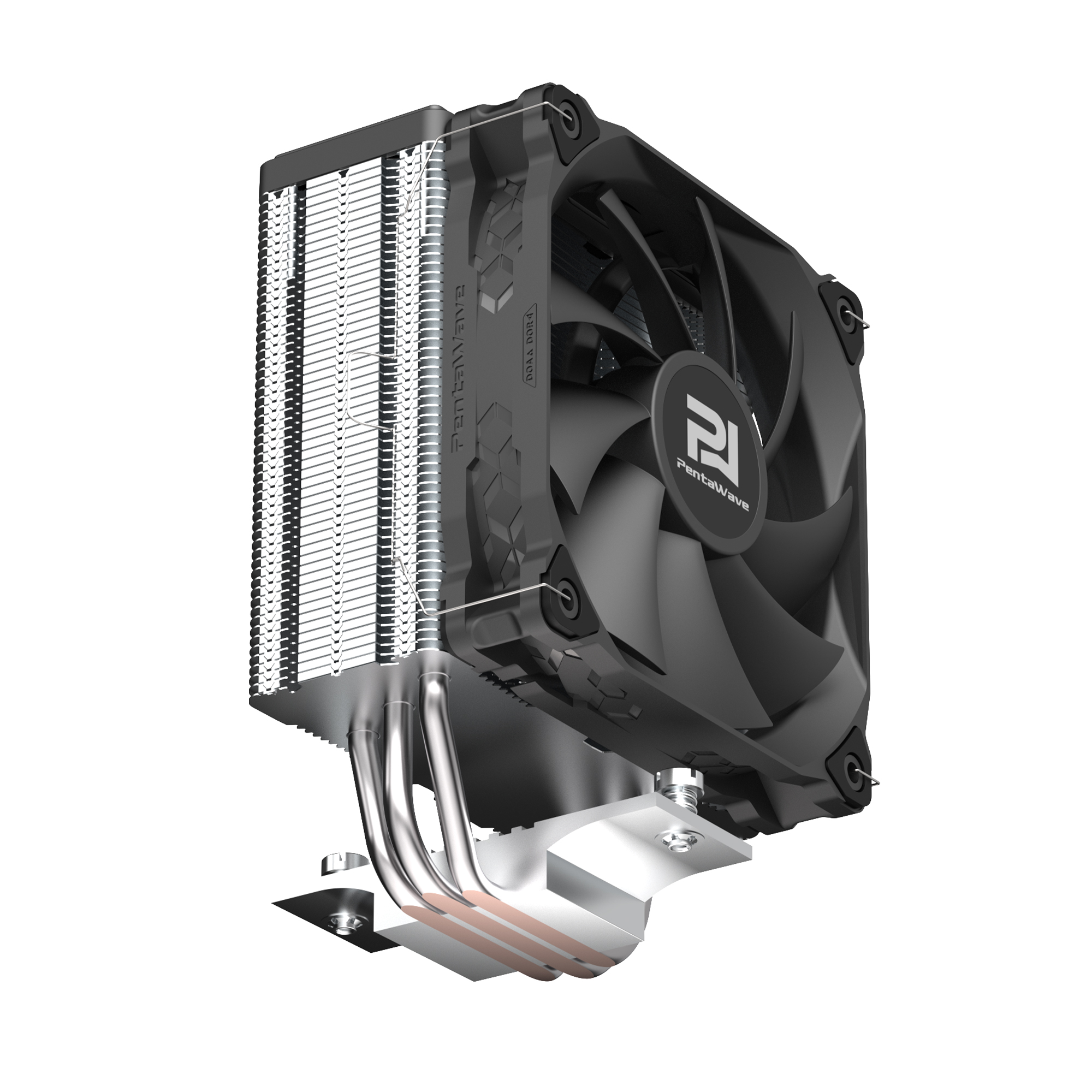 Кулер PentaWave PC-Z03E SRB  LGA115X/1200/1700/AM4/AM5 (20 шт/кор, TDP 205W, 1*120mm PWM Fan, 3 тепловые трубки 6мм, 600-1750RPM, 12-29,5dBa)