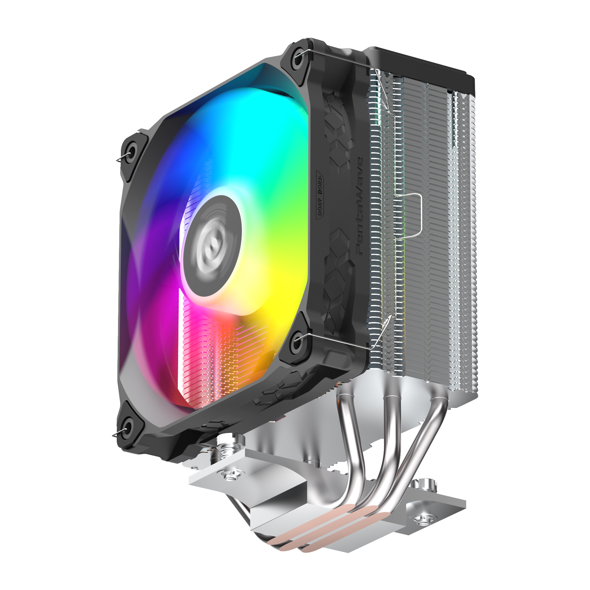 Кулер PentaWave PC-Z03E SRB ARGB  LGA115X/1200/1700/AM4/AM5 (20 шт/кор, TDP 205W, 1*120mm ARGB PWM Fan, 3 тепловые трубки 6мм, 600-1750RPM, 12-29,5dBa)