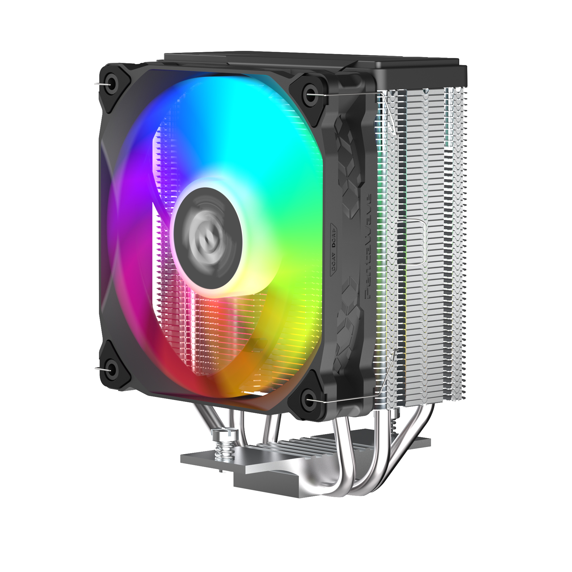 Кулер PentaWave PC-Z03E SRB ARGB  LGA115X/1200/1700/AM4/AM5 (20 шт/кор, TDP 205W, 1*120mm ARGB PWM Fan, 3 тепловые трубки 6мм, 600-1750RPM, 12-29,5dBa)