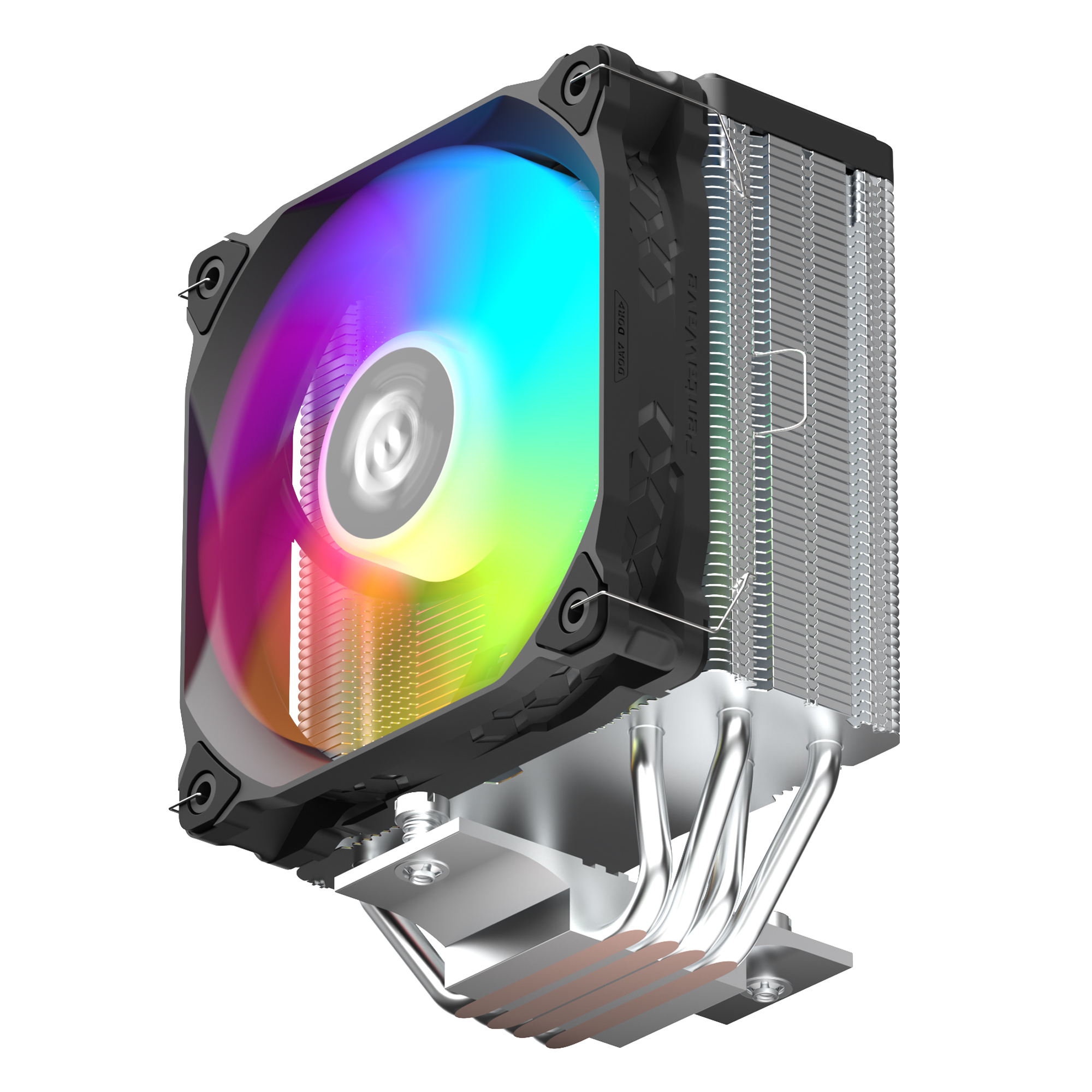 Кулер PentaWave PC-Z04E SRB ARGB  LGA115X/1200/1700/AM4/AM5 (20 шт/кор, TDP 220W, 1*120mm ARGB PWM Fan, 4 тепловые трубки 6мм, 600-1850RPM, 12-32,6dBa)