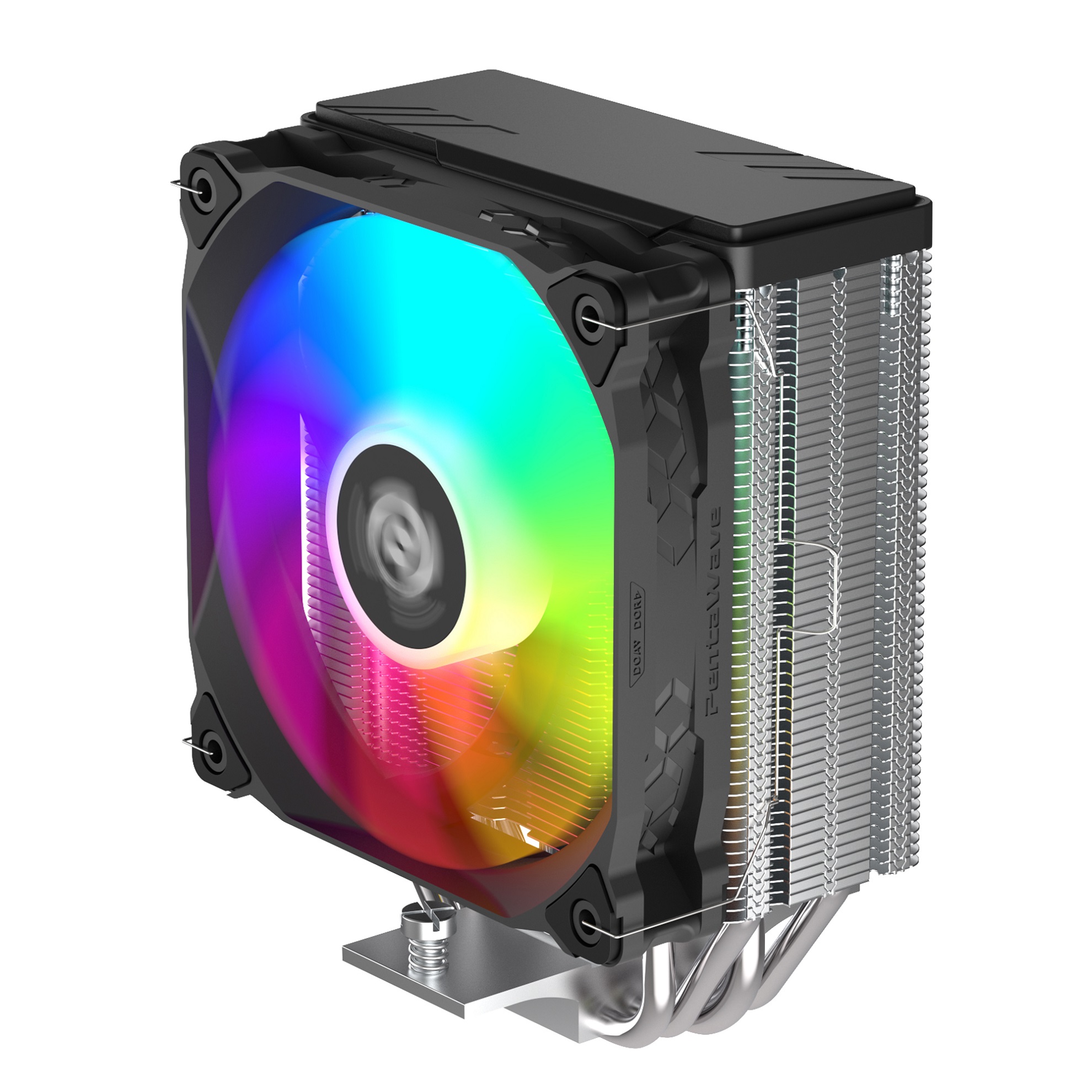 Кулер PentaWave PC-Z05E SRB ARGB  LGA115X/1200/1700/AM4/AM5 (20 шт/кор, TDP 235W, 1*120mm ARGB PWM Fan, 5 тепловых трубок 6мм, 600-1850RPM, 12-32,6dBa)