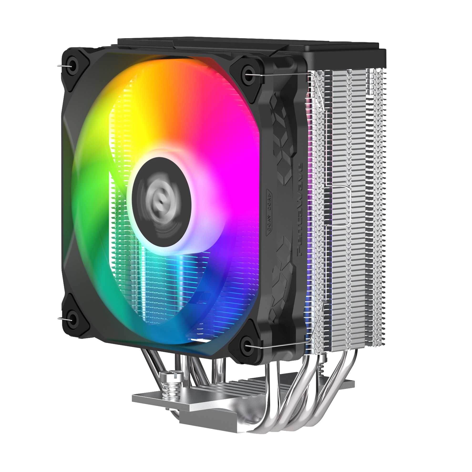 Кулер PentaWave PC-Z05E SRB ARGB  LGA115X/1200/1700/AM4/AM5 (20 шт/кор, TDP 235W, 1*120mm ARGB PWM Fan, 5 тепловых трубок 6мм, 600-1850RPM, 12-32,6dBa)