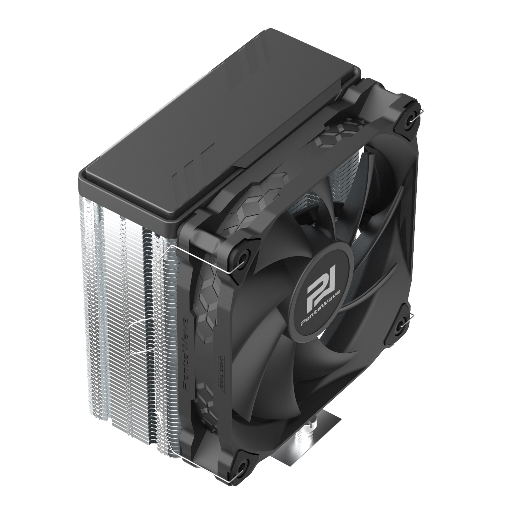 Кулер PentaWave PC-Z04E SRB  LGA115X/1200/1700/AM4/AM5 (20 шт/кор, TDP 220W, 1*120mm PWM Fan, 4 тепловые трубки 6мм, 600-1850RPM, 12-32,6dBa)