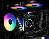 Комплект водяного охлаждения ID-COOLING SL240 XE LGA20XX/1700/1200/115X/AM5/AM4 (4шт/кор,TDP 300W, PWM, LCD Display, DUAL ARGB FAN 120mm) RET