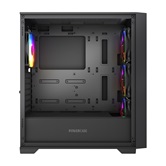 Корпус Powercase ByteFlow Black, Tempered Glass, 4x 120mm ARGB fans, ARGB HUB, чёрный, ATX  (CBFB-A4)