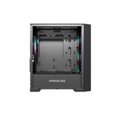 Корпус Powercase Mistral Micro X4B, Tempered Glass, 4х 120mm 5-color fan, чёрный, mATX  (CMMXB-L4)