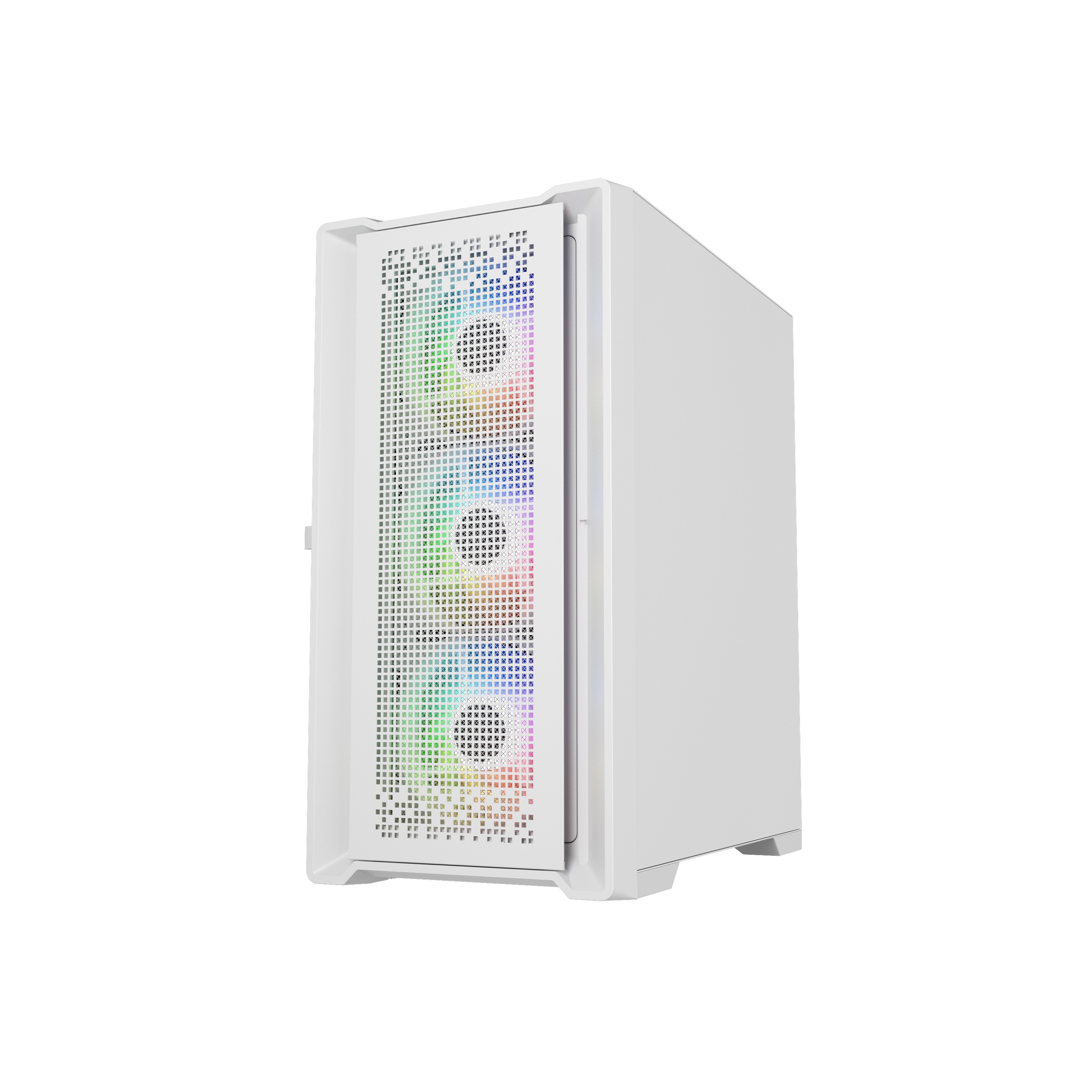 Корпус Powercase ByteFlow Micro White, Tempered Glass, 4х 120mm ARGB fans, ARGB HUB, белый, mATX  (CAMBFW-A4)