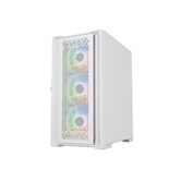 Корпус Powercase ByteFlow Micro White, Tempered Glass, 4х 120mm ARGB fans, ARGB HUB, белый, mATX  (CAMBFW-A4)