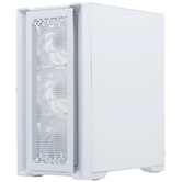 Корпус Powercase ByteFlow Micro White, Tempered Glass, 4х 120mm ARGB fans, ARGB HUB, белый, mATX  (CAMBFW-A4)