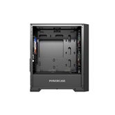 Корпус Powercase ByteFlow Micro Black, Tempered Glass, 4х 120mm ARGB fans, ARGB HUB, чёрный, mATX  (CAMBFB-A4)