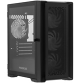 Корпус Powercase ByteFlow Micro Black, Tempered Glass, 4х 120mm ARGB fans, ARGB HUB, чёрный, mATX  (CAMBFB-A4)