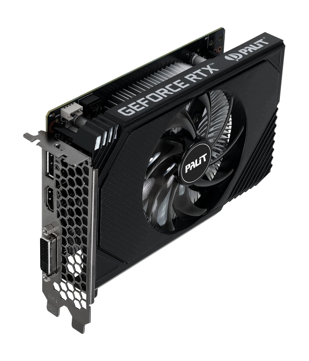 Видеокарта PALIT GeForce RTX 3050 STORMX / 6GB GDDR6 96bit DVI HDMI DP / NE63050018JE-1070F