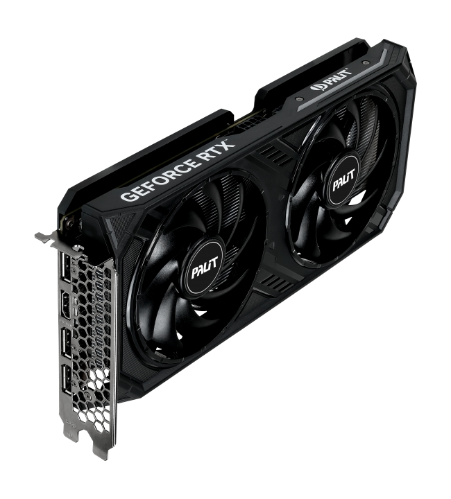 Видеокарта Palit GeForce RTX 4060 DUAL OC / 8GB GDDR6 128bit 3xDP HDMI / NE64060T19P1-1070D