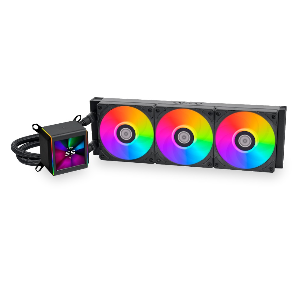 Система водяного охлаждения Lian Li GA II LCD 360 Black (GA2ALCD36B) / 3x120mm ARGB PWM Fans / G89.GA2ALCD36B.R0