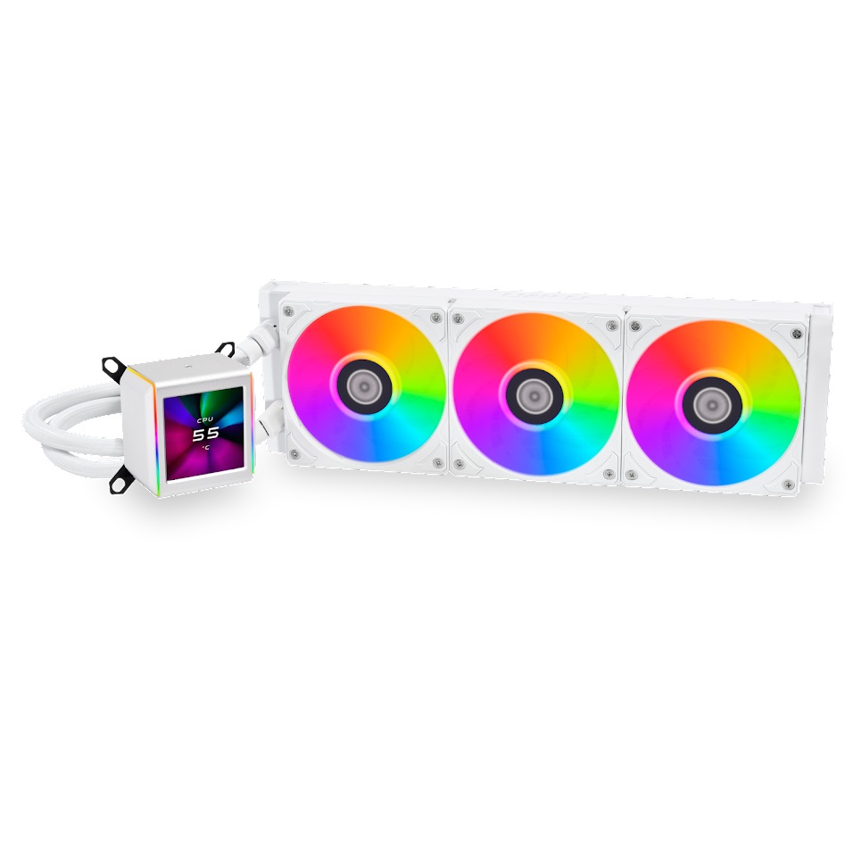 Система водяного охлаждения Lian Li GA II LCD 360 White (GA2ALCD36W) / 3x120mm ARGB PWM Fans / G89.GA2ALCD36W.R0