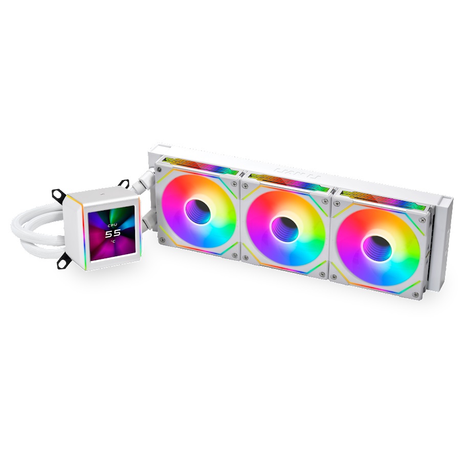 Система водяного охлаждения Lian Li GA II LCD SL-INF 360 White (GA2ALCD36INW) / 3x120mm ARGB PWM Fans / G89.GA2ALCD36INW.R0