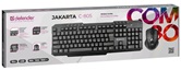 Беспроводной комплект клавиатура+мышь Defender Jakarta C-805 RU черный, полноразмерный (45804)