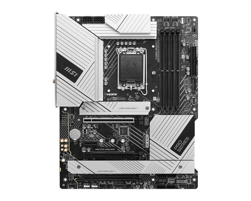 Материнская плата MSI PRO Z790-A MAX WIFI / Intel Z790 LGA1700 4xDDR5 4xM.2 6xSATA HDMI DP / ATX