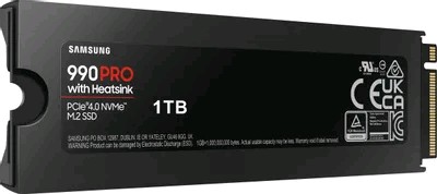 Накопитель Samsung 990 Pro M.2 NVMe 1Tb <MZ-V9P1T0CW> with heatsink