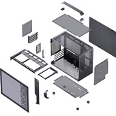 Корпус JONSBO Jonsplus Z20 Black без БП, боковая панель из закаленного стекла, mini-ITX, micro-ATX, черный