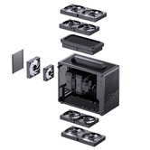 Корпус JONSBO Jonsplus Z20 Black без БП, боковая панель из закаленного стекла, mini-ITX, micro-ATX, черный