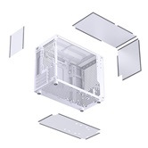 Корпус JONSBO Jonsplus Z20 White без БП, боковая панель из закаленного стекла, mini-ITX, micro-ATX, белый