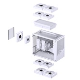 Корпус JONSBO Jonsplus Z20 White без БП, боковая панель из закаленного стекла, mini-ITX, micro-ATX, белый