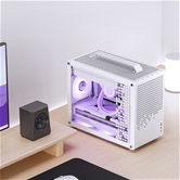 Корпус JONSBO Jonsplus Z20 White без БП, боковая панель из закаленного стекла, mini-ITX, micro-ATX, белый