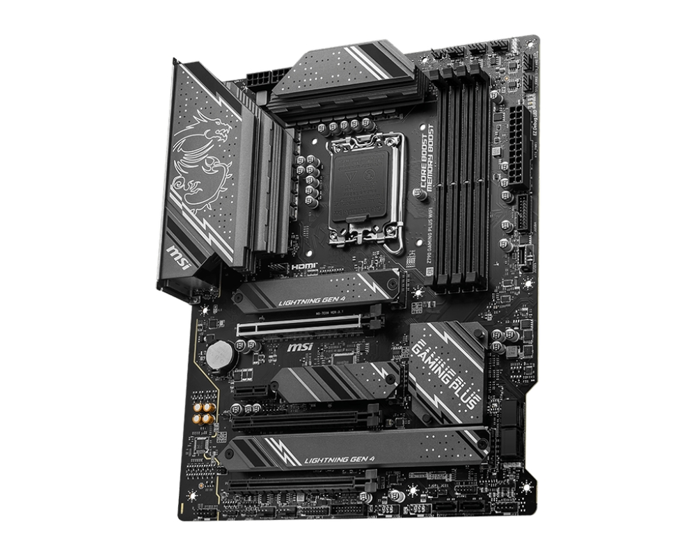 Материнская плата MSI Z790 GAMING PLUS WIFI / Intel Z790 LGA1700 4xDDR5 4xM.2 6xSATA HDMI DP / ATX