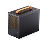 Корпус JONSBO Jonsplus Z20 Orange/Black без БП, боковая панель из закаленного стекла, mini-ITX, micro-ATX, черно-оранжевый