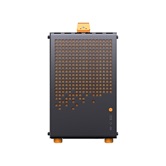 Корпус JONSBO Jonsplus Z20 Orange/Black без БП, боковая панель из закаленного стекла, mini-ITX, micro-ATX, черно-оранжевый