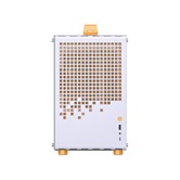 Корпус JONSBO Jonsplus Z20 Orange/White без БП, боковая панель из закаленного стекла, mini-ITX, micro-ATX, бело-оранжевый