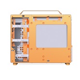 Корпус JONSBO Jonsplus Z20 Orange/White без БП, боковая панель из закаленного стекла, mini-ITX, micro-ATX, бело-оранжевый