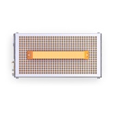 Корпус JONSBO Jonsplus Z20 Orange/White без БП, боковая панель из закаленного стекла, mini-ITX, micro-ATX, бело-оранжевый