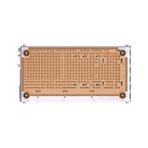 Корпус JONSBO Jonsplus Z20 Orange/White без БП, боковая панель из закаленного стекла, mini-ITX, micro-ATX, бело-оранжевый