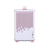 Корпус JONSBO Jonsplus Z20 Pink/White без БП, боковая панель из закаленного стекла, mini-ITX, micro-ATX, бело-розовый