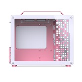 Корпус JONSBO Jonsplus Z20 Pink/White без БП, боковая панель из закаленного стекла, mini-ITX, micro-ATX, бело-розовый