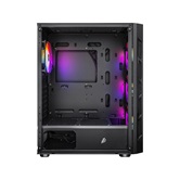 Корпус 1STPLAYER FIREBASE XP Black / ATX / 4x120mm FRGB fans / XP-BK-4F1