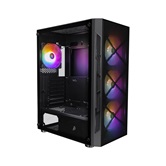 Корпус 1STPLAYER FIREBASE XP Black / ATX / 4x120mm FRGB fans / XP-BK-4F1